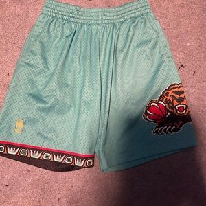 Mitchell & Ness Teal and Black Men Shorts